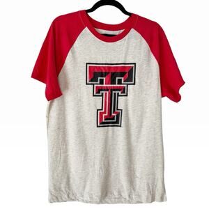 NWT Texas Tech Double T Raglan Sleeve Men’s Short Sleeve Tee Size Large